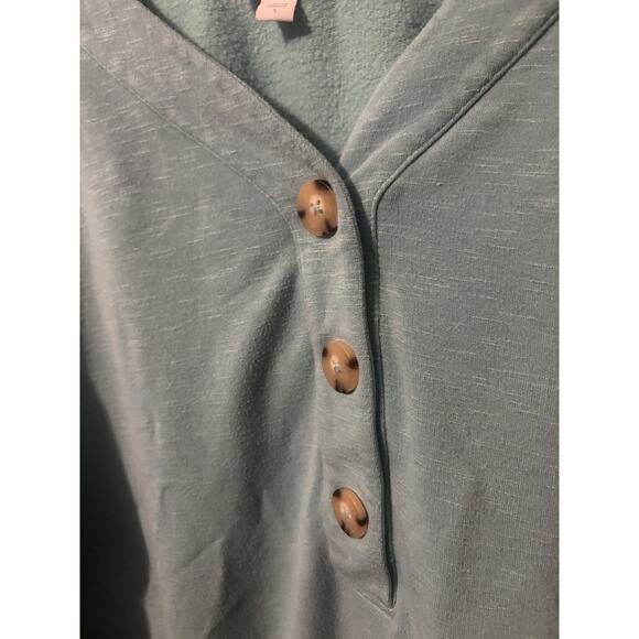 J. Jill Aqua Ultra Soft Long Sleeve Top - Picture 3 of 5